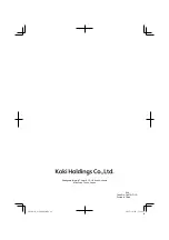 Preview for 16 page of HIKOKI G 18DBBAL Handling Instructions Manual