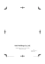 Preview for 48 page of HIKOKI G 18SE3 Handling Instructions Manual