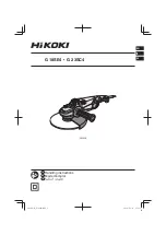 HIKOKI G 18SE4 Handling Instructions Manual предпросмотр