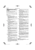 Предварительный просмотр 2 страницы HIKOKI G 18SE4 Handling Instructions Manual