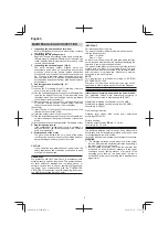 Предварительный просмотр 6 страницы HIKOKI G 18SE4 Handling Instructions Manual