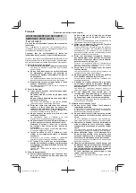 Предварительный просмотр 8 страницы HIKOKI G 18SE4 Handling Instructions Manual