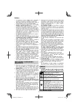 Preview for 24 page of HIKOKI G 18ST Handling Instructions Manual