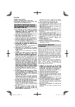 Preview for 46 page of HIKOKI G 18ST Handling Instructions Manual