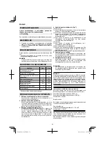 Preview for 54 page of HIKOKI G 18ST Handling Instructions Manual