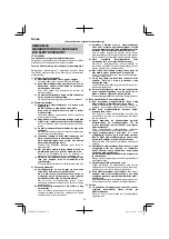 Preview for 56 page of HIKOKI G 18ST Handling Instructions Manual