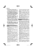 Preview for 70 page of HIKOKI G 18ST Handling Instructions Manual