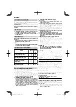 Preview for 102 page of HIKOKI G 18ST Handling Instructions Manual