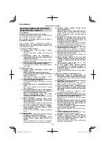 Preview for 104 page of HIKOKI G 18ST Handling Instructions Manual