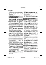 Preview for 106 page of HIKOKI G 18ST Handling Instructions Manual