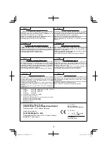 Preview for 143 page of HIKOKI G 18ST Handling Instructions Manual