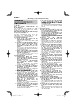 Предварительный просмотр 12 страницы HIKOKI G 23SCA Handling Instructions Manual