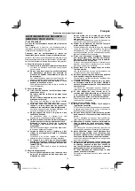 Предварительный просмотр 19 страницы HIKOKI G 23SCA Handling Instructions Manual