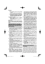 Предварительный просмотр 20 страницы HIKOKI G 23SCA Handling Instructions Manual