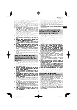 Предварительный просмотр 21 страницы HIKOKI G 23SCA Handling Instructions Manual