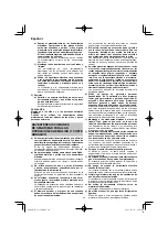 Предварительный просмотр 40 страницы HIKOKI G 23SCA Handling Instructions Manual