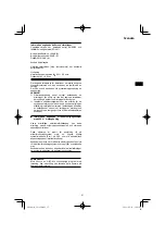 Предварительный просмотр 57 страницы HIKOKI G 23SCA Handling Instructions Manual