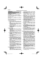 Предварительный просмотр 58 страницы HIKOKI G 23SCA Handling Instructions Manual