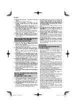 Предварительный просмотр 60 страницы HIKOKI G 23SCA Handling Instructions Manual