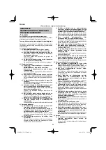 Предварительный просмотр 64 страницы HIKOKI G 23SCA Handling Instructions Manual