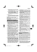 Предварительный просмотр 109 страницы HIKOKI G 23SCA Handling Instructions Manual