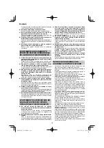 Предварительный просмотр 110 страницы HIKOKI G 23SCA Handling Instructions Manual