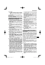 Предварительный просмотр 115 страницы HIKOKI G 23SCA Handling Instructions Manual