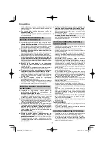 Предварительный просмотр 116 страницы HIKOKI G 23SCA Handling Instructions Manual