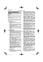 Предварительный просмотр 120 страницы HIKOKI G 23SCA Handling Instructions Manual