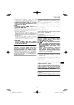 Предварительный просмотр 125 страницы HIKOKI G 23SCA Handling Instructions Manual