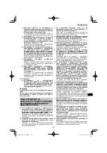 Предварительный просмотр 127 страницы HIKOKI G 23SCA Handling Instructions Manual