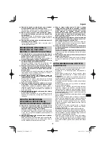 Предварительный просмотр 135 страницы HIKOKI G 23SCA Handling Instructions Manual