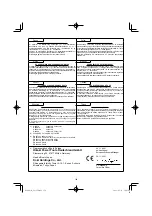 Предварительный просмотр 154 страницы HIKOKI G 23SCA Handling Instructions Manual