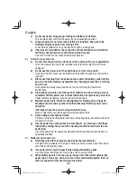 Preview for 32 page of HIKOKI G 3610DA Handling Instructions Manual