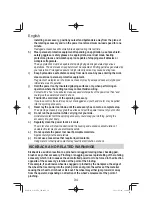 Preview for 34 page of HIKOKI G 3610DA Handling Instructions Manual