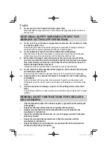 Preview for 36 page of HIKOKI G 3610DA Handling Instructions Manual