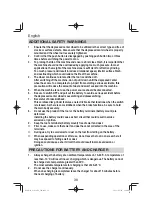 Preview for 38 page of HIKOKI G 3610DA Handling Instructions Manual