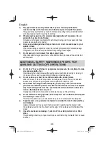 Предварительный просмотр 38 страницы HIKOKI G 3610DVE Handling Instructions Manual