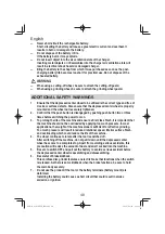 Предварительный просмотр 40 страницы HIKOKI G 3610DVE Handling Instructions Manual