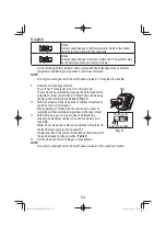 Предварительный просмотр 54 страницы HIKOKI G 3610DVE Handling Instructions Manual