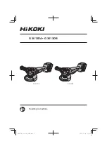 Предварительный просмотр 1 страницы HIKOKI G 3613DA Handling Instructions Manual