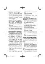 Предварительный просмотр 9 страницы HIKOKI G 3613DA Handling Instructions Manual