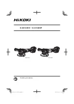 Preview for 1 page of HIKOKI G 3613DVE Handling Instructions Manual