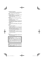 Preview for 17 page of HIKOKI G 3613DVE Handling Instructions Manual