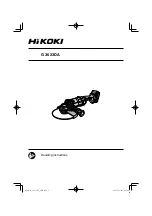 Preview for 1 page of HIKOKI G 3623DA Handling Instructions Manual