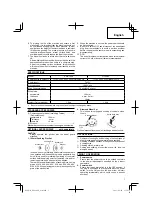 Предварительный просмотр 7 страницы HIKOKI G10SK3 Handling Instructions Manual