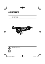 Предварительный просмотр 1 страницы HIKOKI G13BYEQ2 Handling Instructions Manual