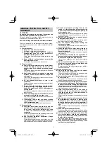 Предварительный просмотр 5 страницы HIKOKI G13BYEQ2 Handling Instructions Manual