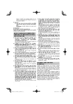 Предварительный просмотр 6 страницы HIKOKI G13BYEQ2 Handling Instructions Manual