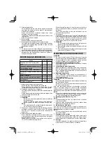 Предварительный просмотр 10 страницы HIKOKI G13BYEQ2 Handling Instructions Manual